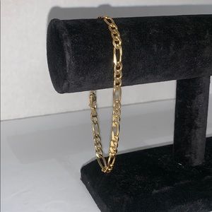 14K Gold Men’s Bracelet - 9” in Red Velvet Box